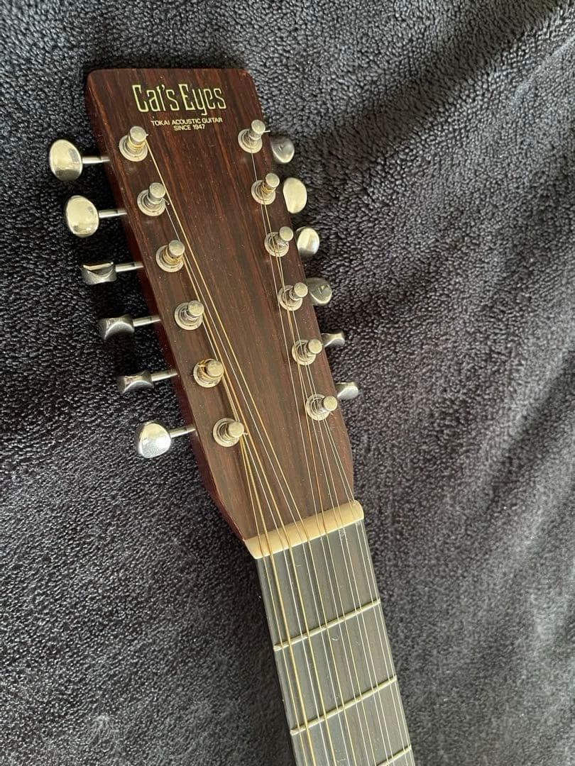 専用商品TOKAI Cat's Eyes オール単板 12弦ギター ブルーケース