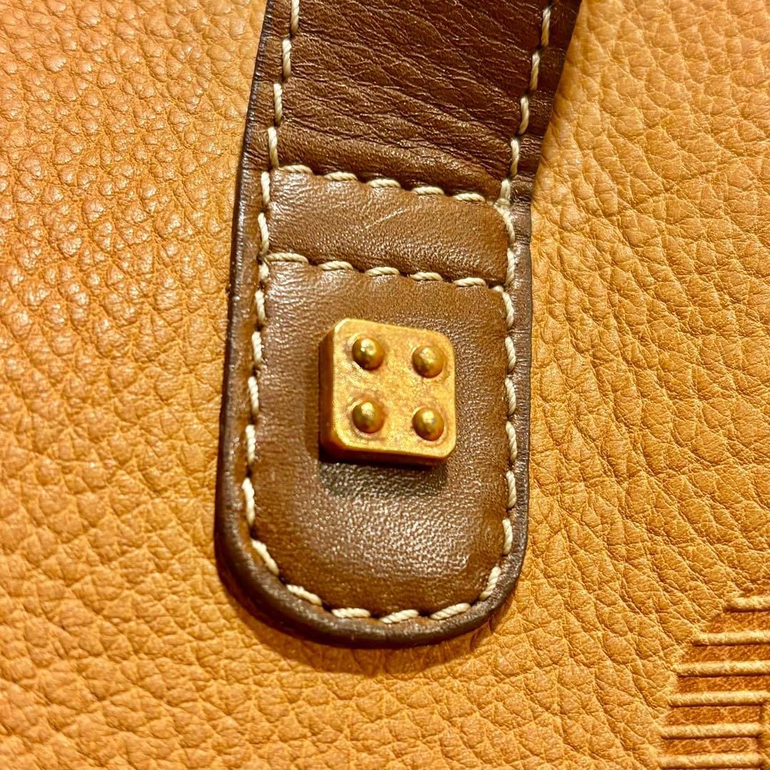 【未使用】LOEWE ロエベ アナグラム レザー ミニボストン ヴィンテージ