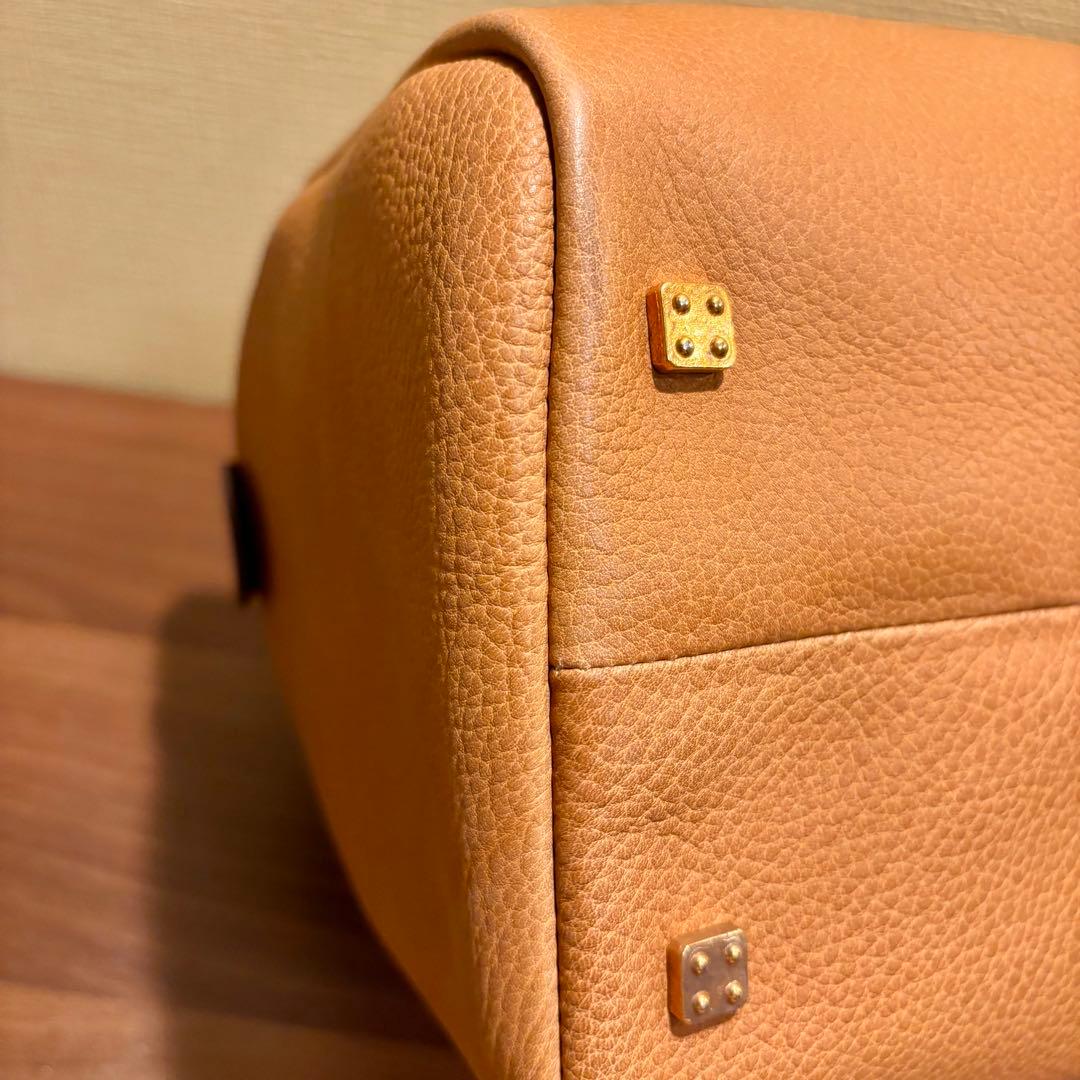 【未使用】LOEWE ロエベ アナグラム レザー ミニボストン ヴィンテージ