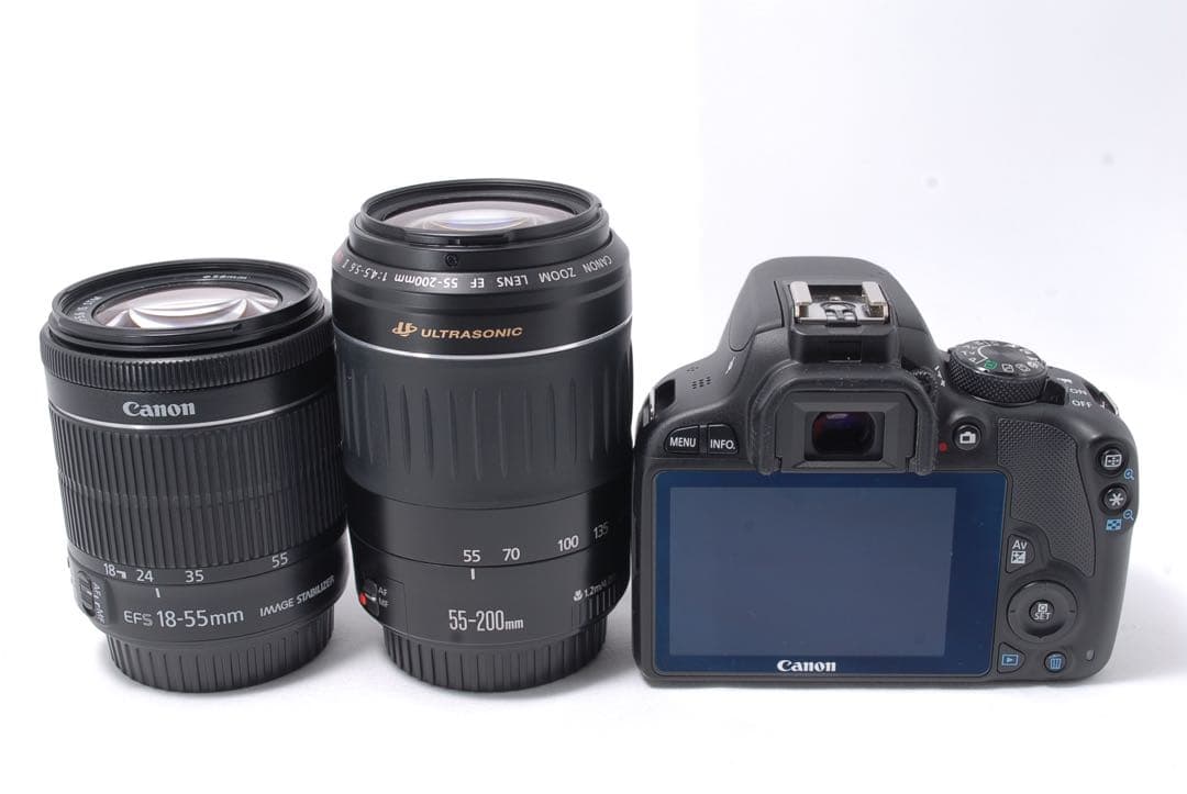 高性能手ぶれ補正＆望遠レンズ付✨Canon Kiss X7 豪華Wレンズセット