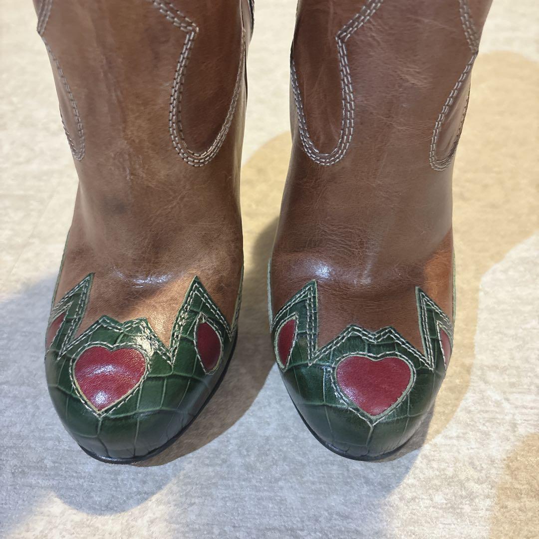 希少 DOLCE&GABBANA ドルチェ&ガッパーナ ウエスタンブーツ