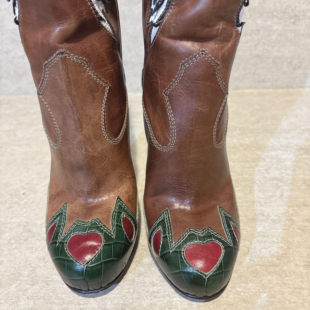 希少 DOLCE&GABBANA ドルチェ&ガッパーナ ウエスタンブーツ