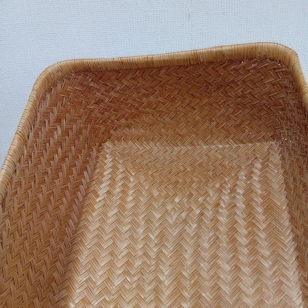 鳥越すず竹竹細工行李かご(大型67cm)