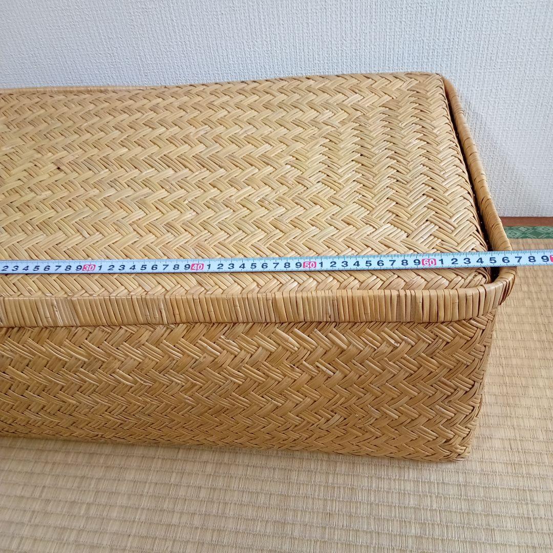 鳥越すず竹竹細工行李かご(大型67cm)