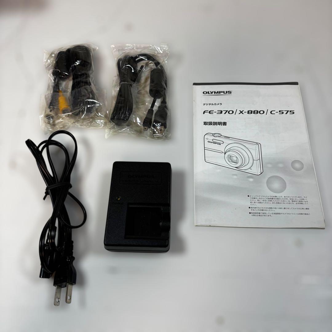 OLYMPUS FE-370 ピンク　コンパクトデジタルカメラ