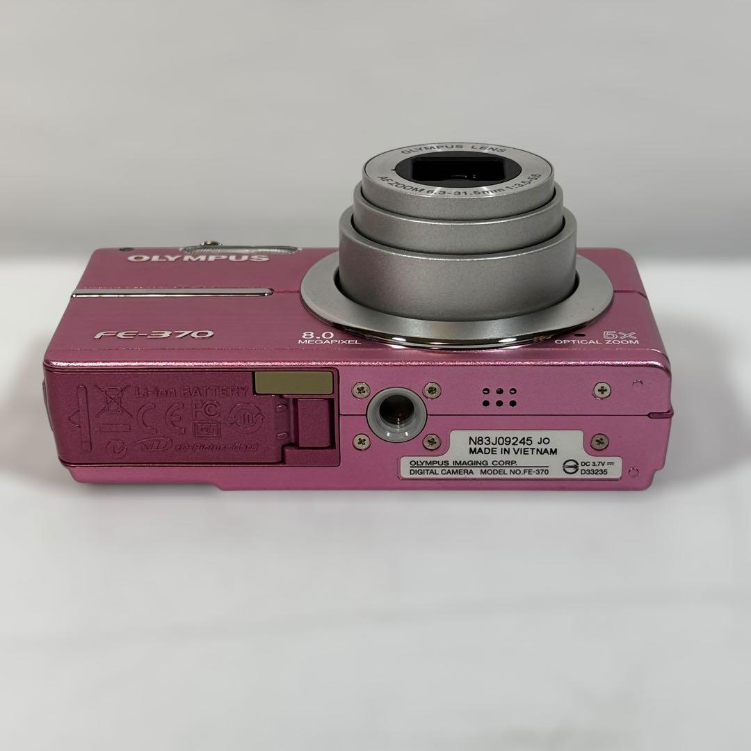 OLYMPUS FE-370 ピンク　コンパクトデジタルカメラ