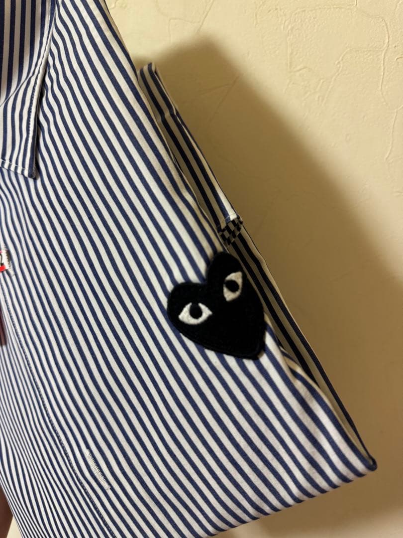 COMME des GARÇONS ストライプシャツ Lサイズ