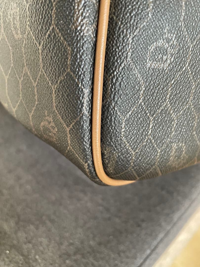 《美品》 Christian Dior ボストンバッグ ブラウン ハニカム 旅行