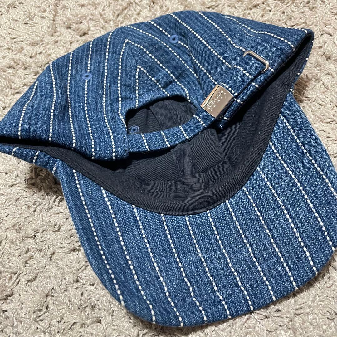 極美品✤KENZO Dazzle Stripe' デニム ベースボール キャップ