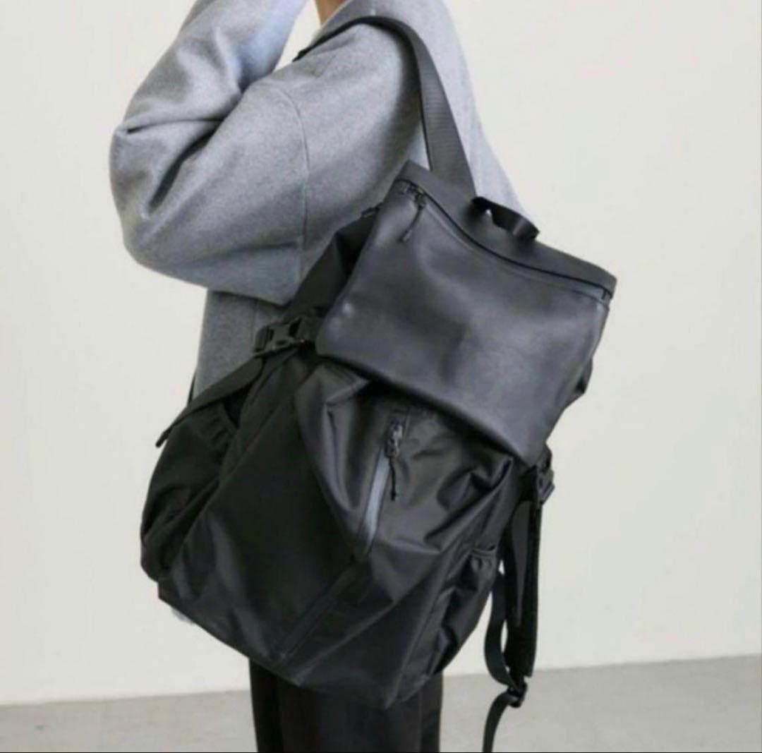 イアパピヨネ×BURLAP OUTFITTER撥水レザーコンビリュック