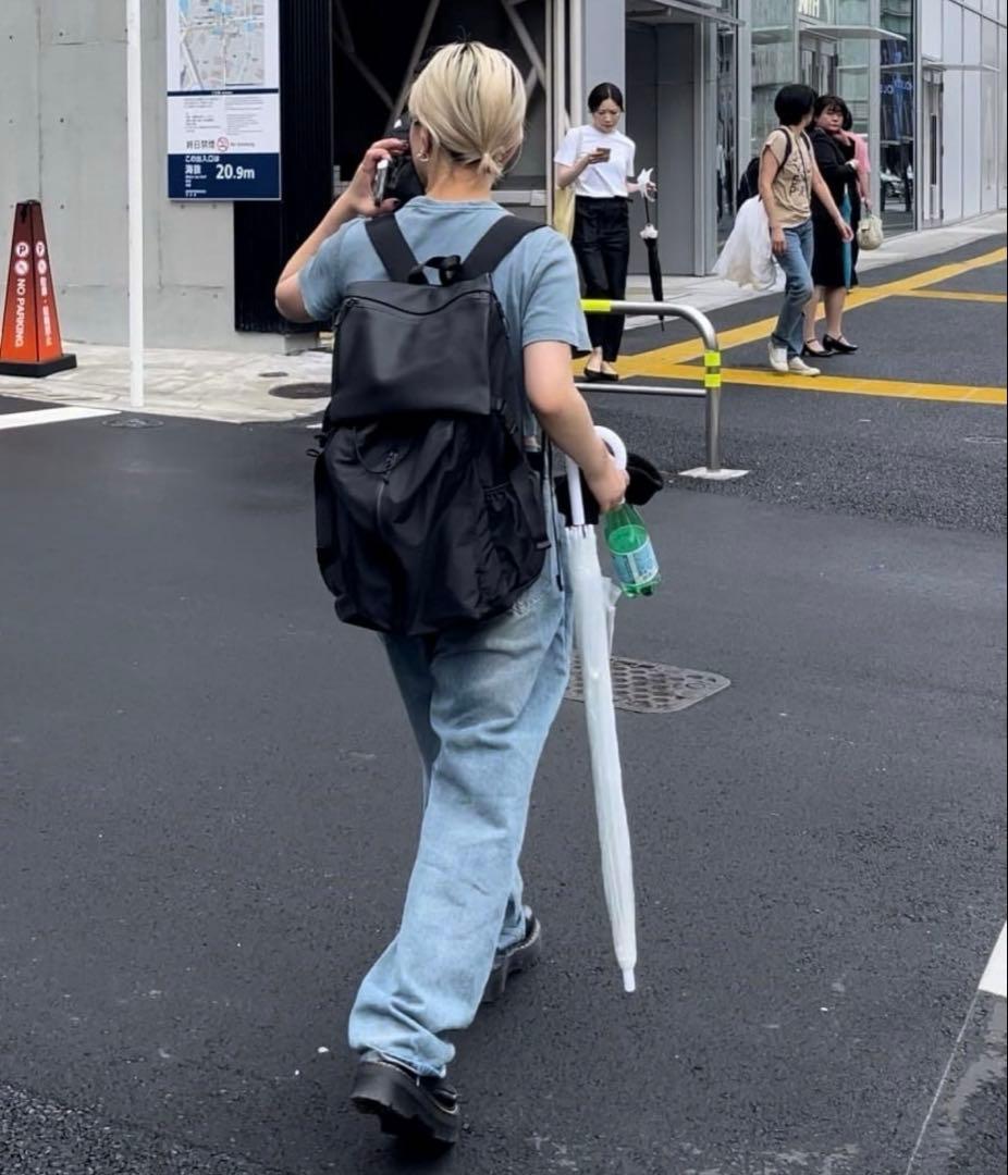 イアパピヨネ×BURLAP OUTFITTER撥水レザーコンビリュック