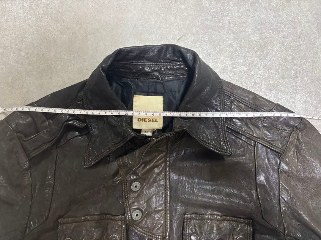 ディーゼル　シープレザーライダース、ジャケット　ブラウン　DIESEL Sサイズ
