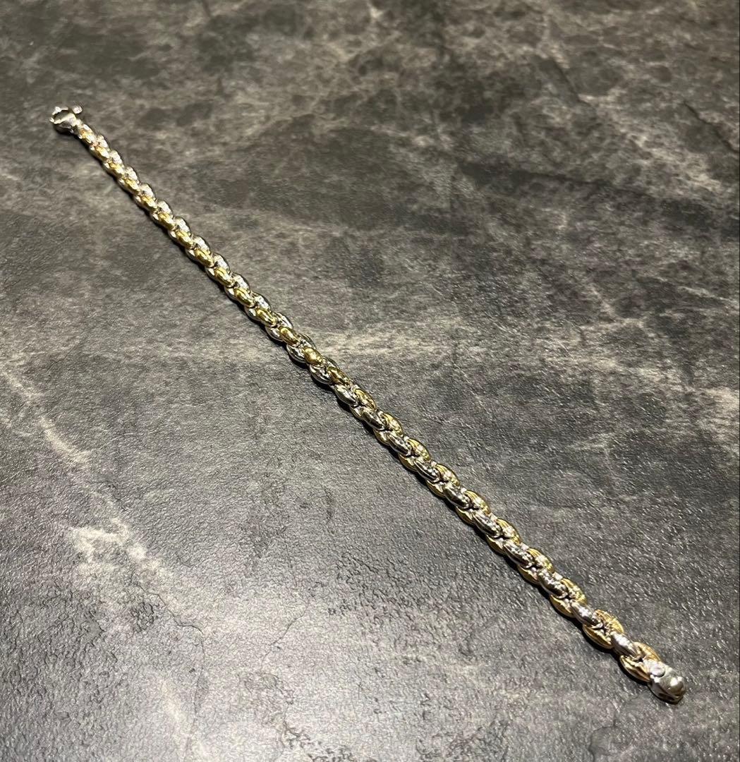 アクセサリー SILVER925 GOLD MIX DESIGN BRACELET