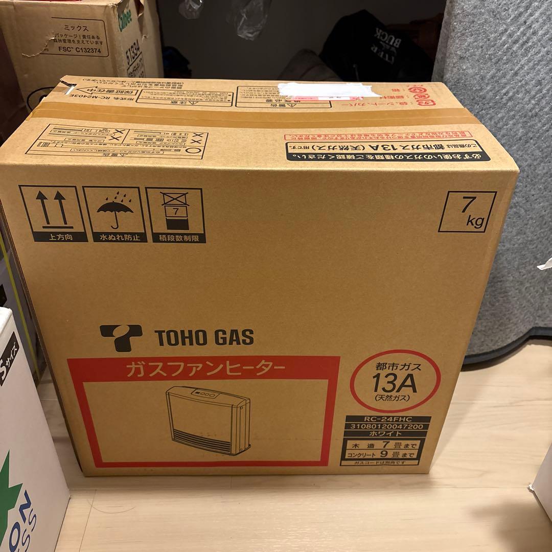 TOHO GAS ガスファンヒーター　保証証付き