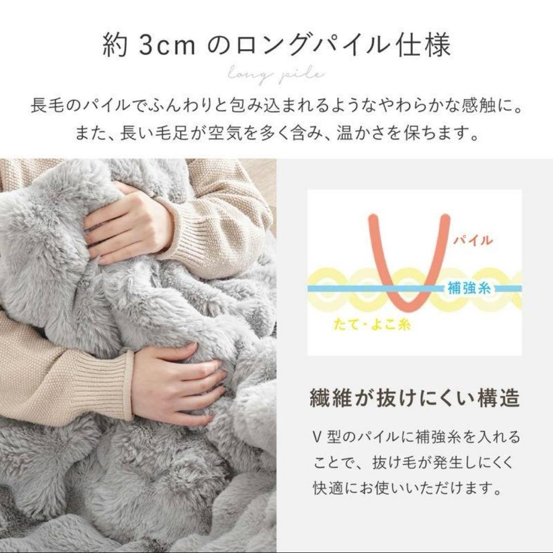 【新品未開封】楕円形のふわモコ素材 Lunaこたつ掛け布団（210×170cm）