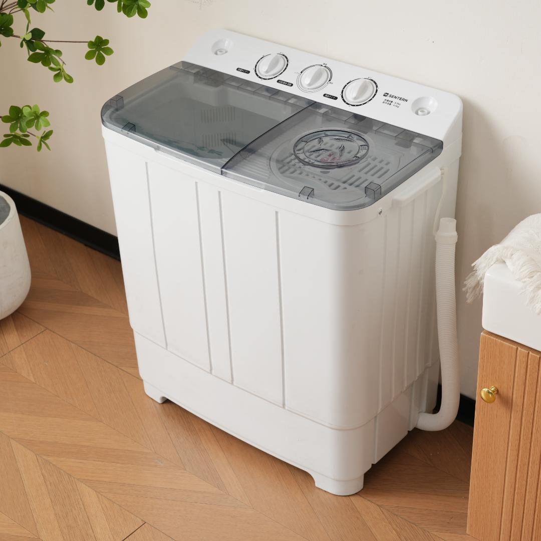 【二槽式】洗濯機 洗濯容量6kg 脱水容量4kg プラスチック槽