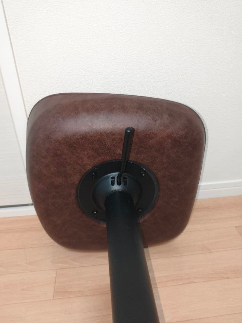 クラッシュゲート カウンターチェア　ブラウン　合成皮革