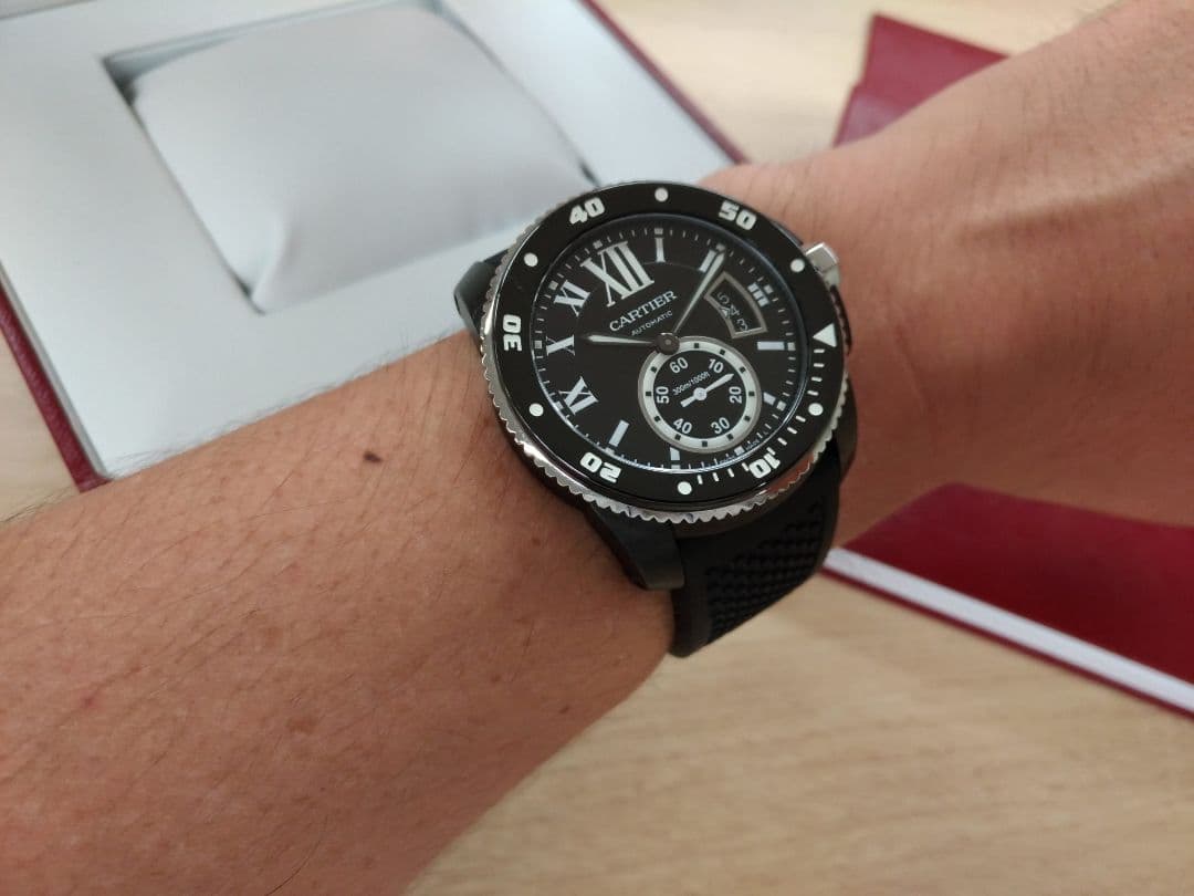 カルティエ カリブル ドゥ カルティエ ダイバー 付属品完備