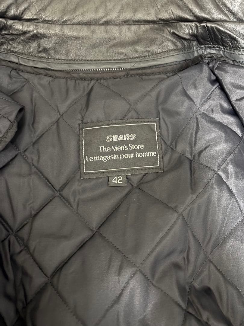 レザージャケット（着脱可能ライナー付） 古着 SEARS