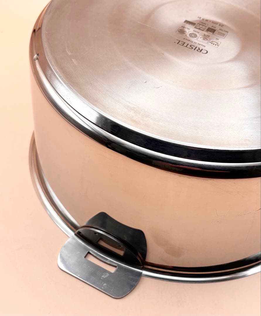 24cm　CRISTEL クリステル グラフィット　深鍋