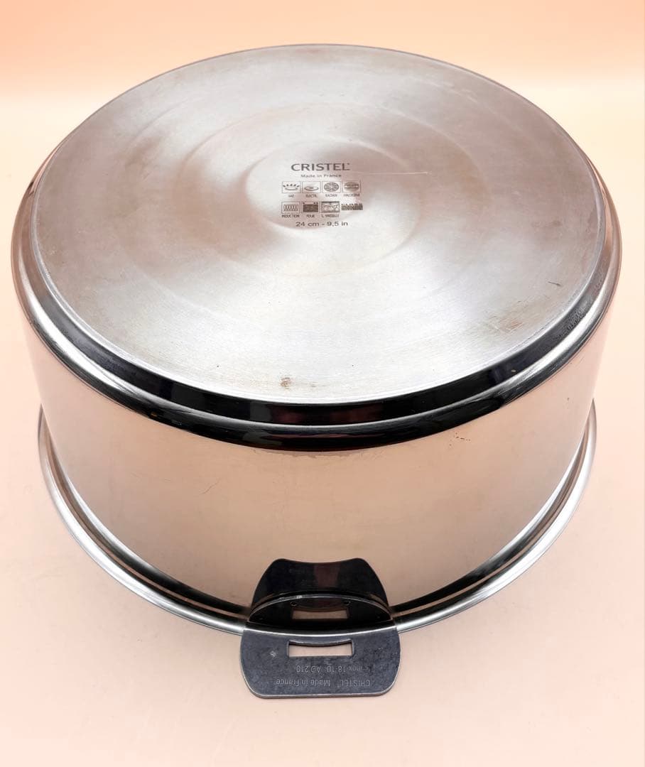 24cm　CRISTEL クリステル グラフィット　深鍋