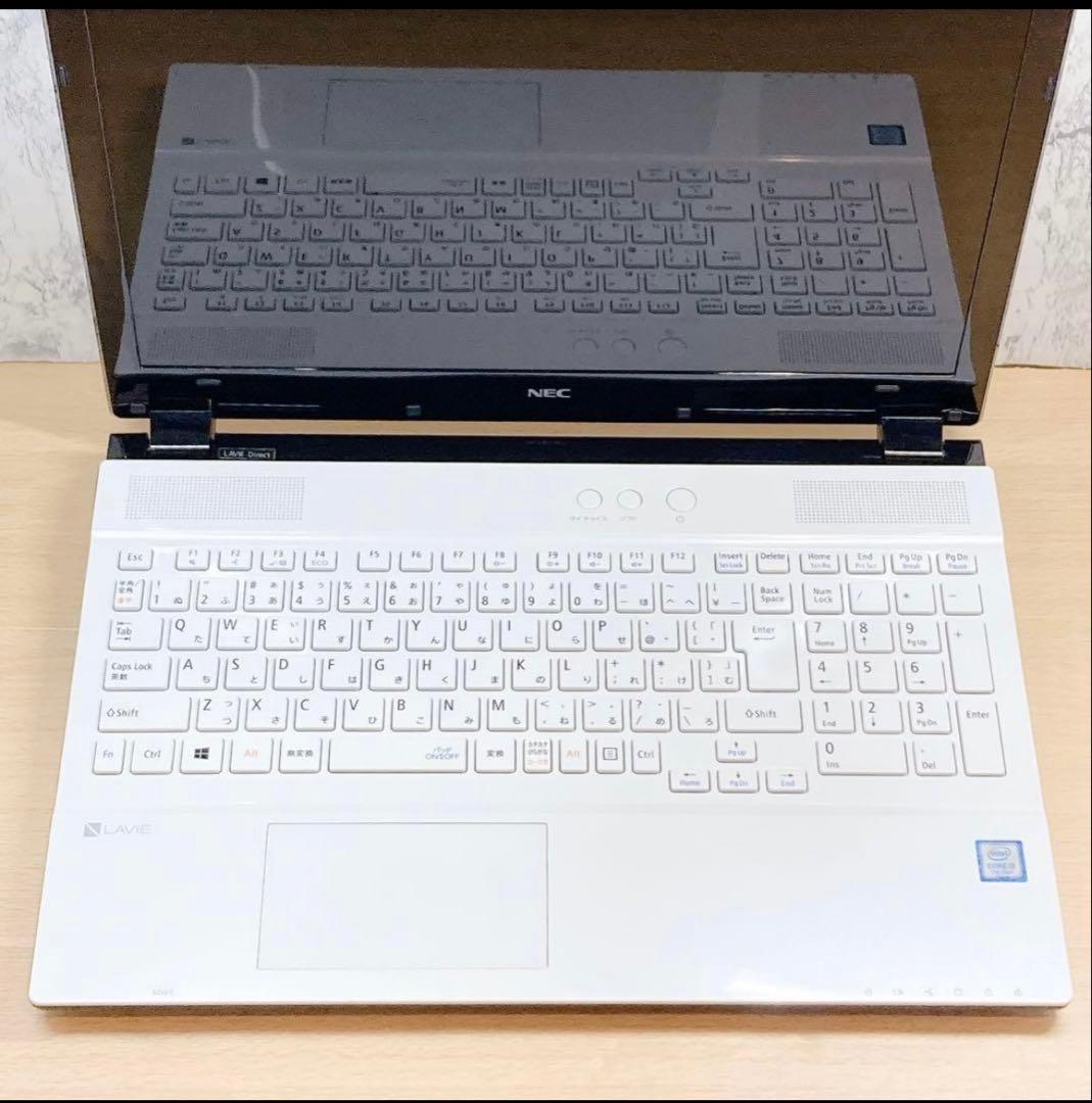容量1000GB★ Windows11★カメラ 付きNECホワイトノートパソコン