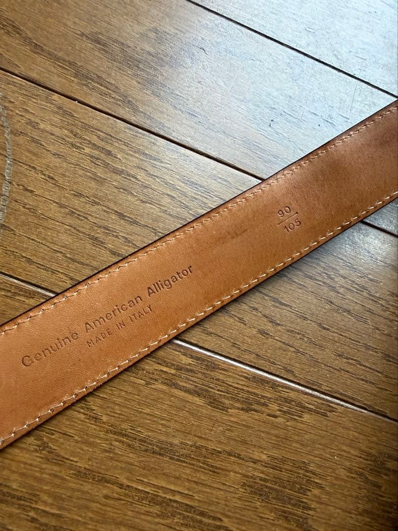 アンドレア ダミコAndrea DAMICO リアルクロコダイルベルト