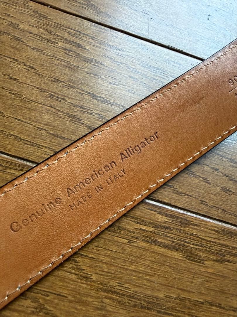 アンドレア ダミコAndrea DAMICO リアルクロコダイルベルト