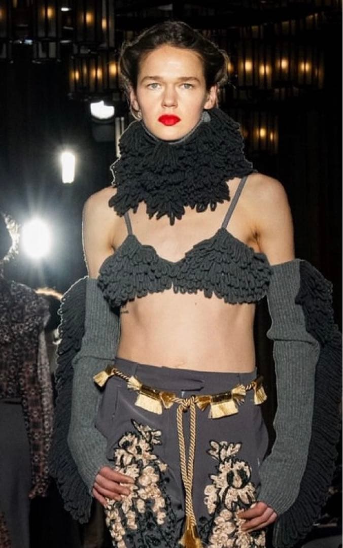 未使用フミエタナカfumietanakaフリンジスヌードネックウォーマー