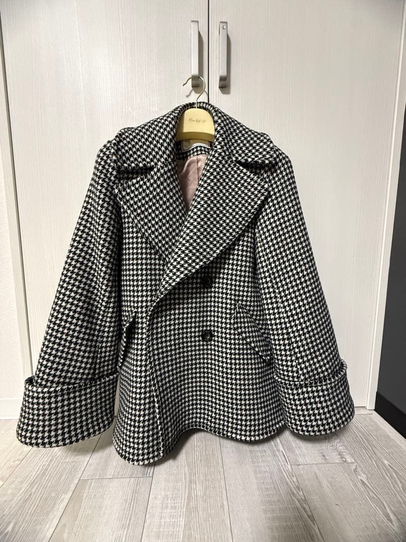 Herlipto ハーリップトゥ　コート　千鳥柄