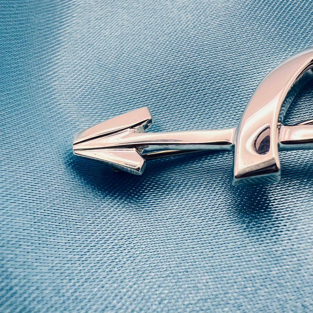 美品　ティファニー　ラビングハート　アロー　シルバー　ブローチ