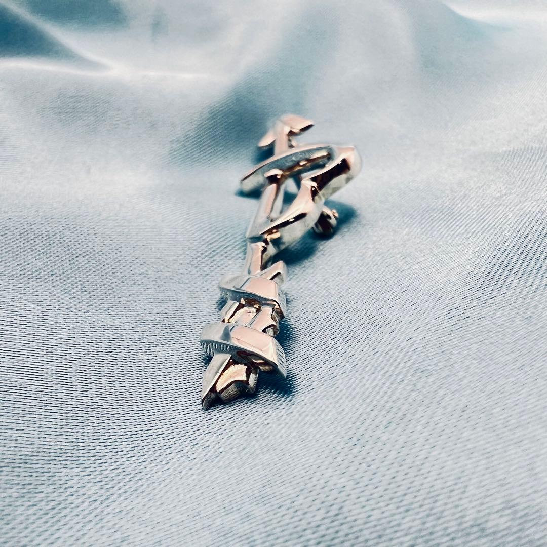 美品　ティファニー　ラビングハート　アロー　シルバー　ブローチ