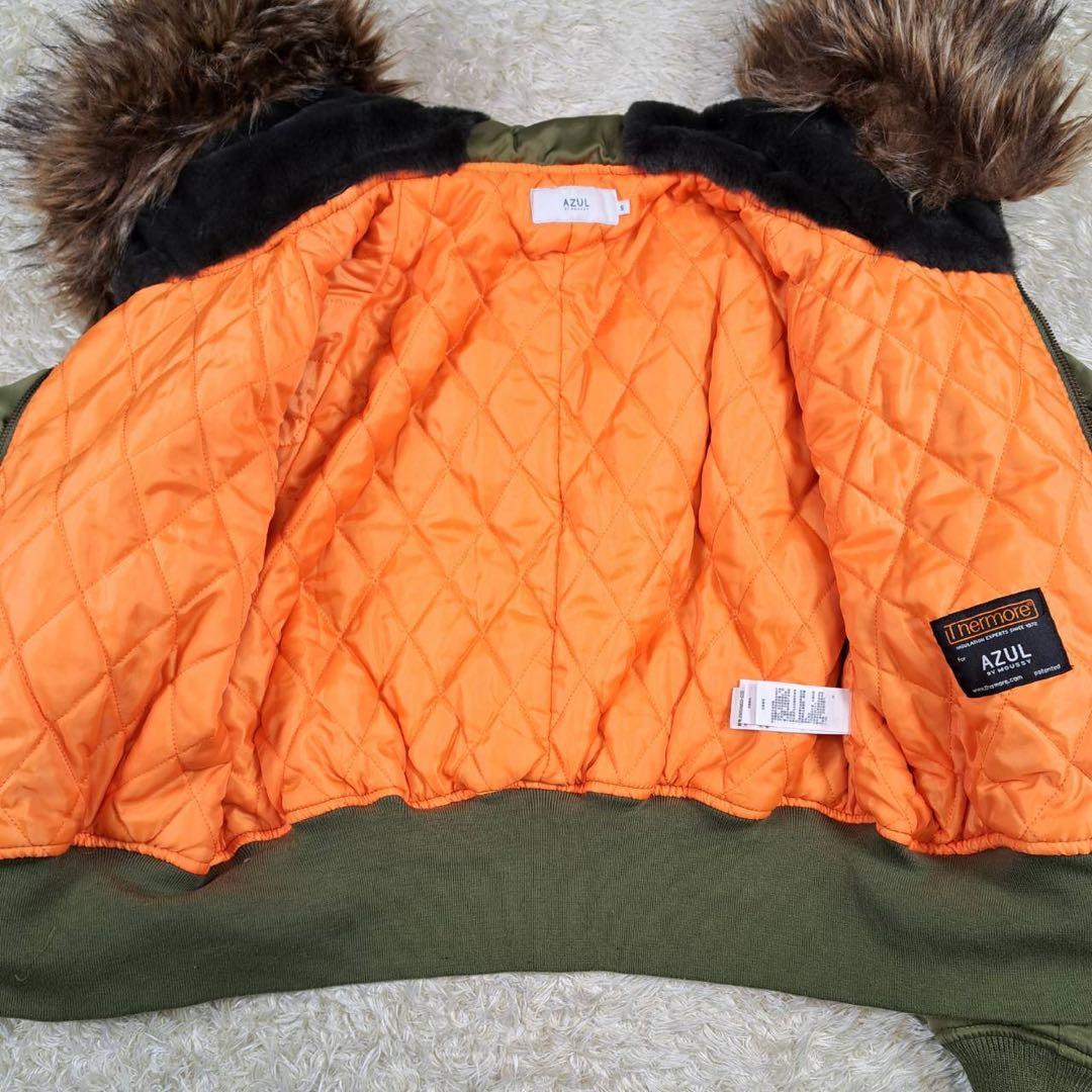 美品　AZUL by moussy N-2B フライトジャケット 短丈