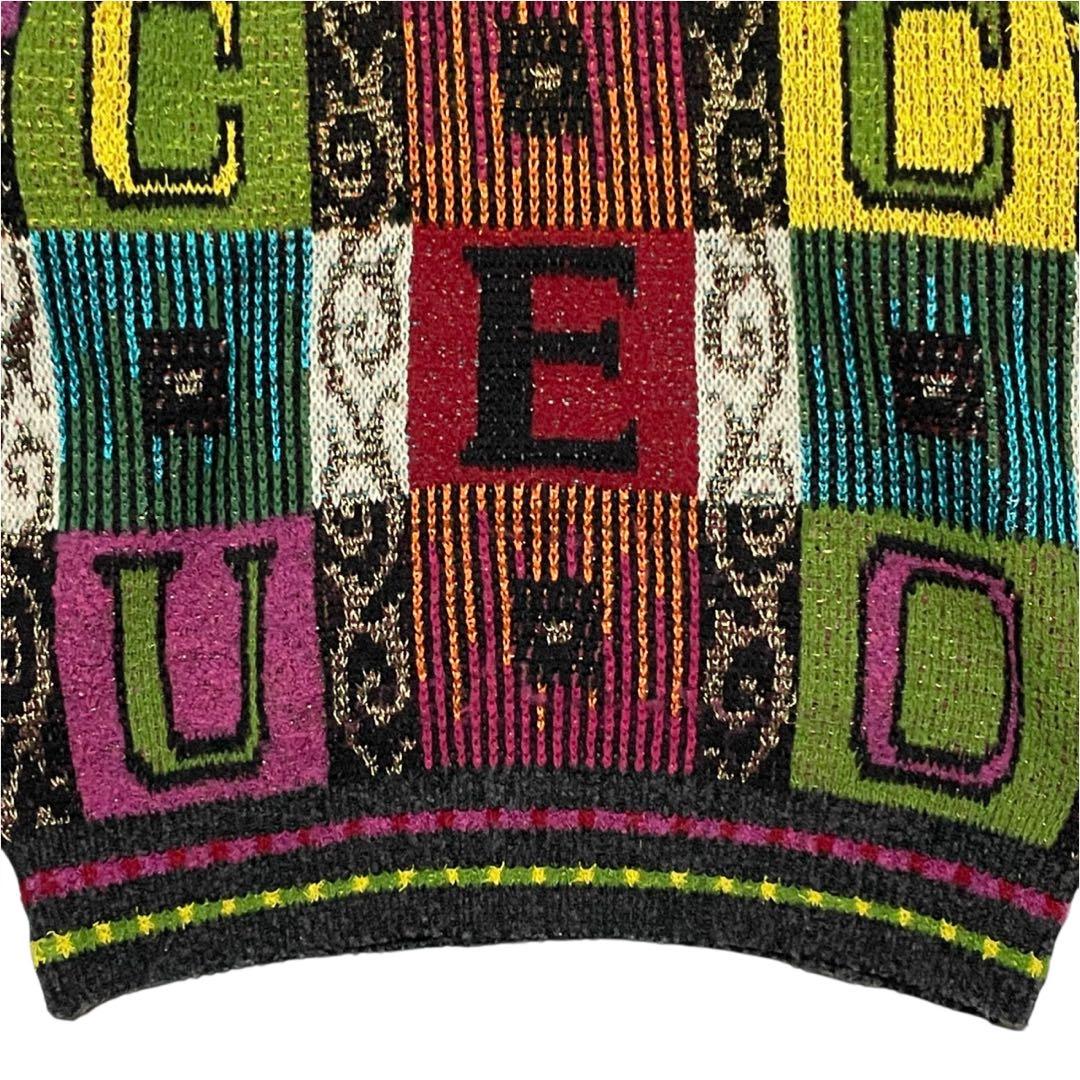 フィッチ ficce マルチカラー ニット セーター ドン小西 ヴィンテージ