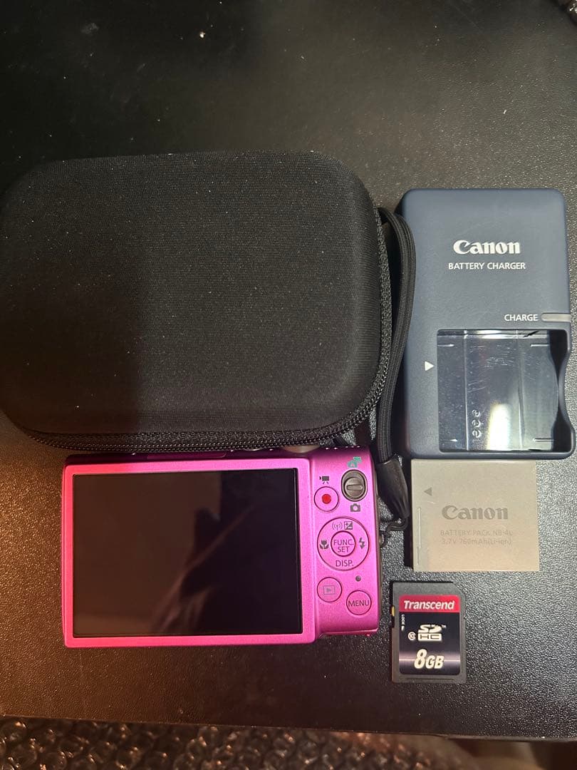 Canon PC1897バッテリー＆充電器付き 希少ピンク【中古美品】