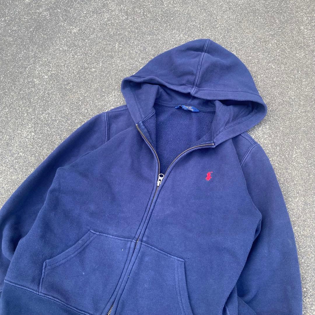 00s polo Ralph Lauren 短丈 ジップパーカー y2k テック