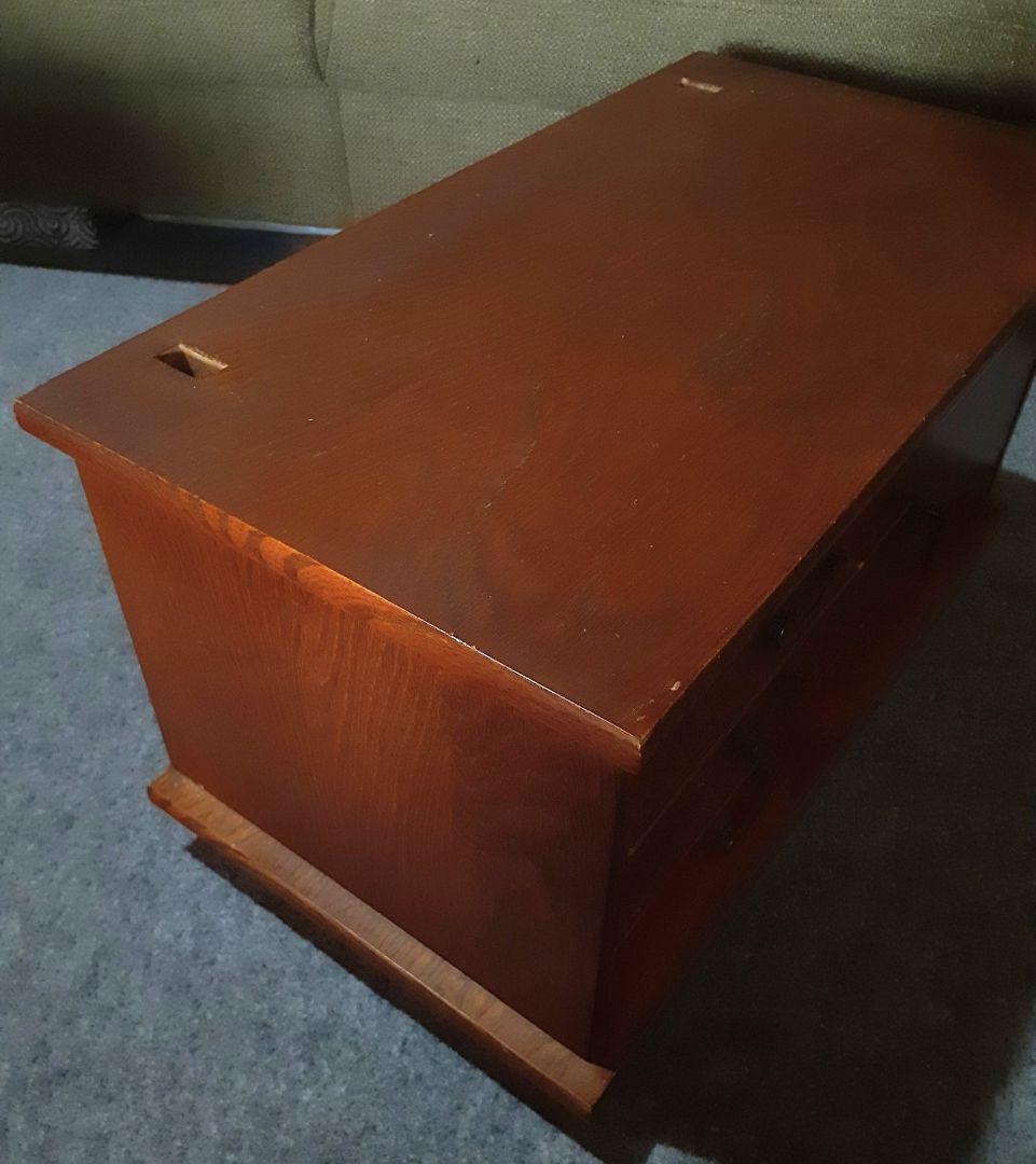 姿見/鏡台◎昭和レトロ/当時物◎欅材◎化粧台付◎アンティーク◎直接お取り引き可