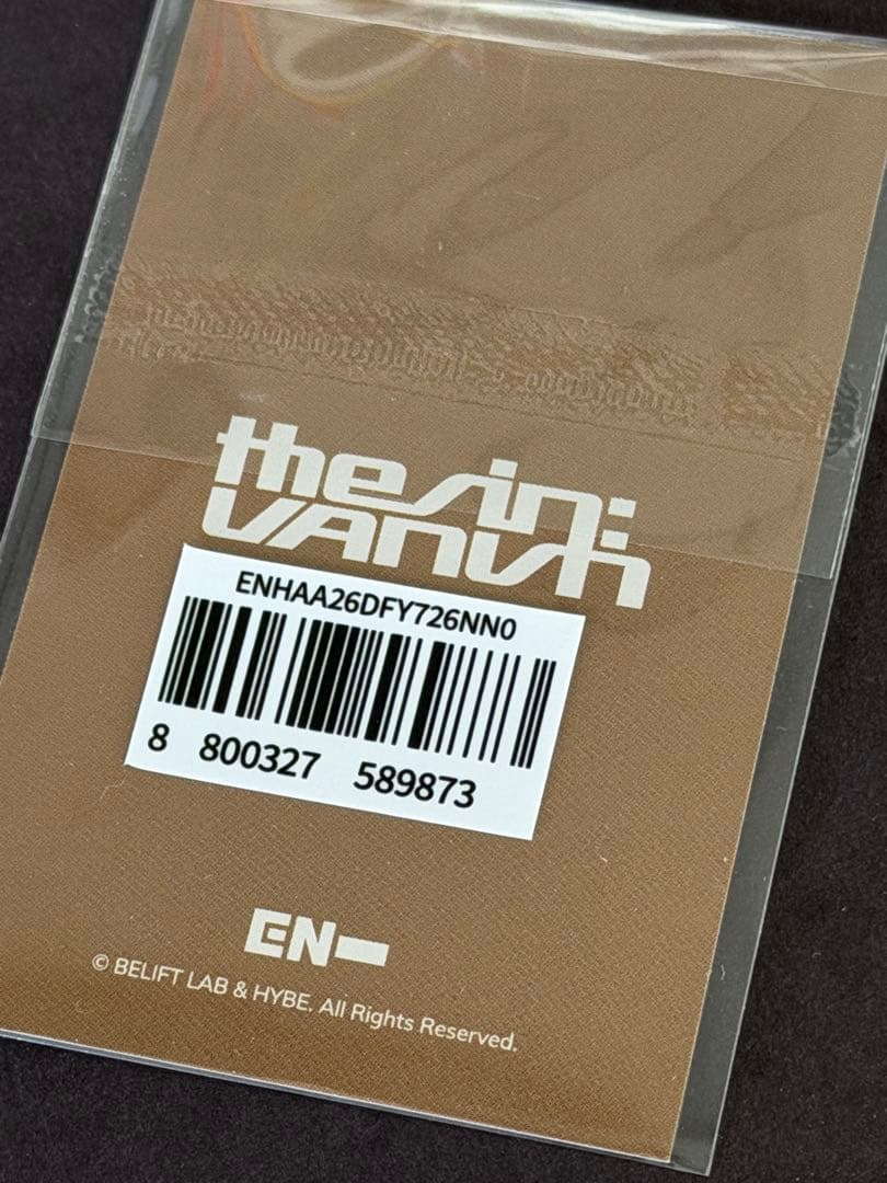 ENHYPEN☆THE SIN VANISH グッズ 9,100円購入特典 ソヌ