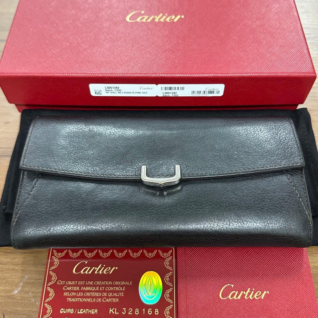 新品同様‼️ カルティエ　Cartier 財布　長財布　Cドゥ