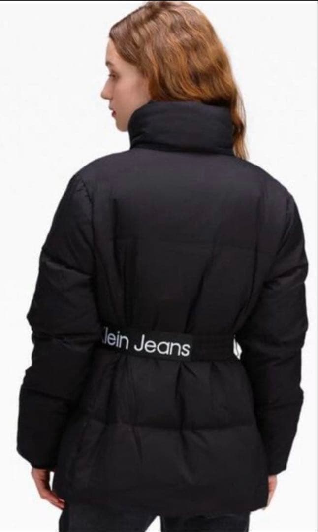 【値下げ中】カルバンクライン　ベルト付き　ダウンジャケット（S）