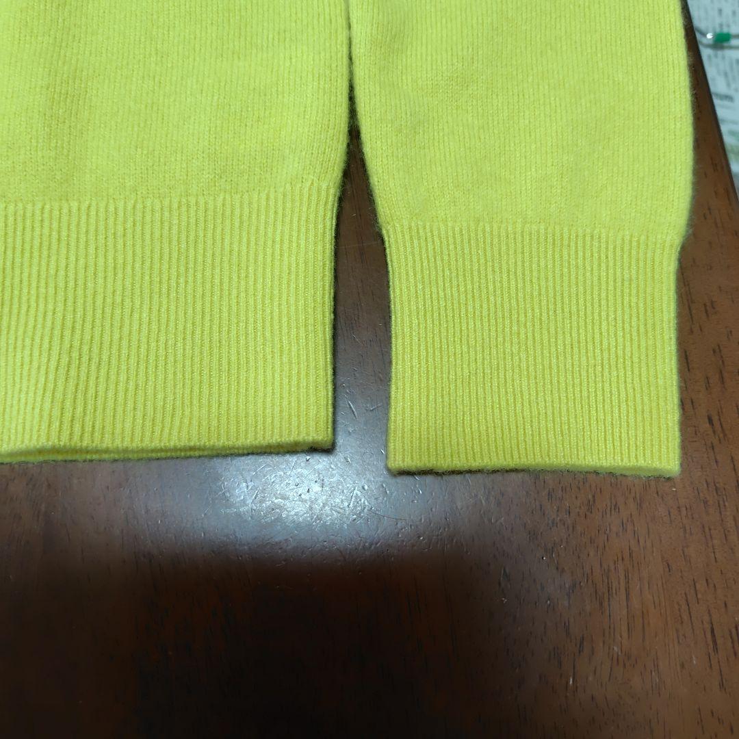 TAKASHIMAYA ミモザ色 カシミヤ タートルネック セーター