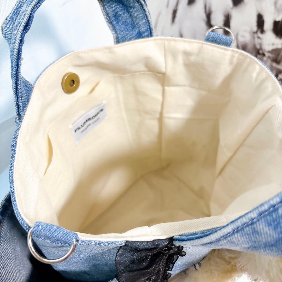 ぴ*こ様 コヤンイサムチョン　トートバッグ　ハンドメイド　デニム　