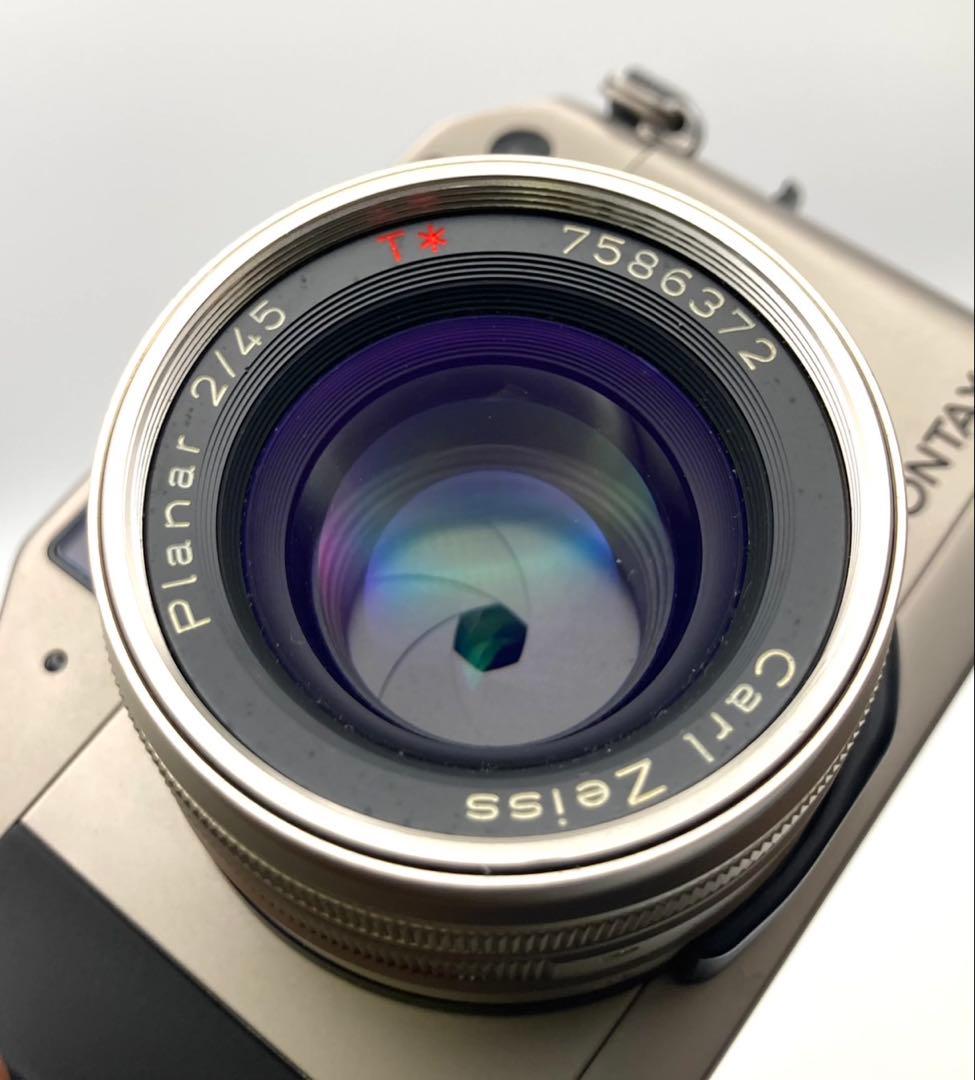 【完動品 外観美品】CONTAX G1 Planar 2/35 T* 取説あり