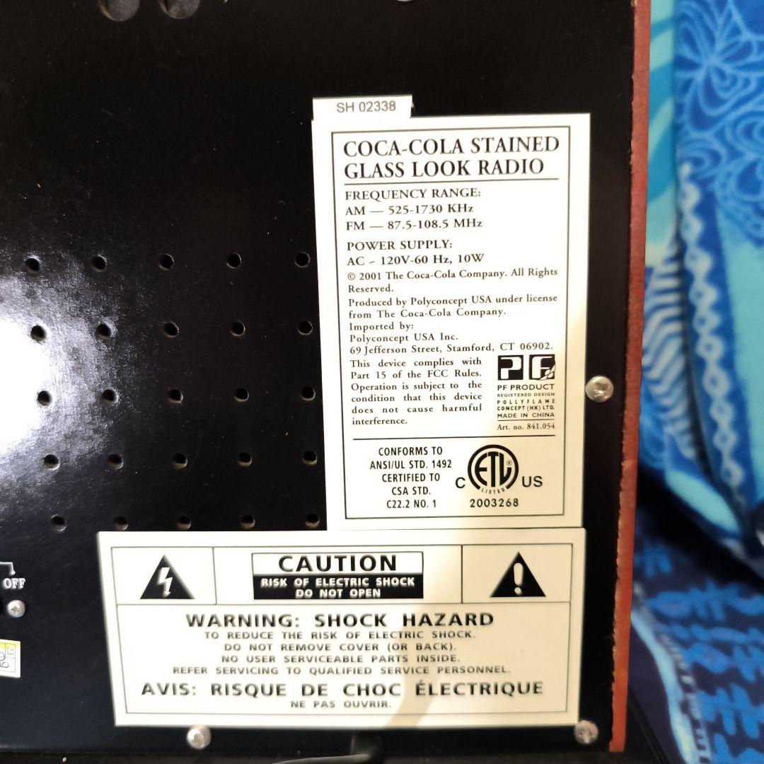 コカ・コーラ ステンドグラス ラジオ