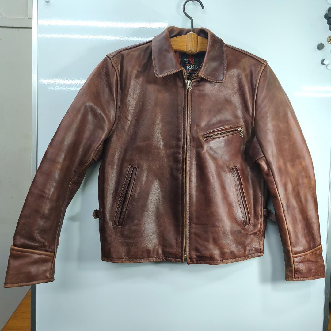 R.B.C (RBC)レザージャケット サイズ38 　レッドブラウン　TALON
