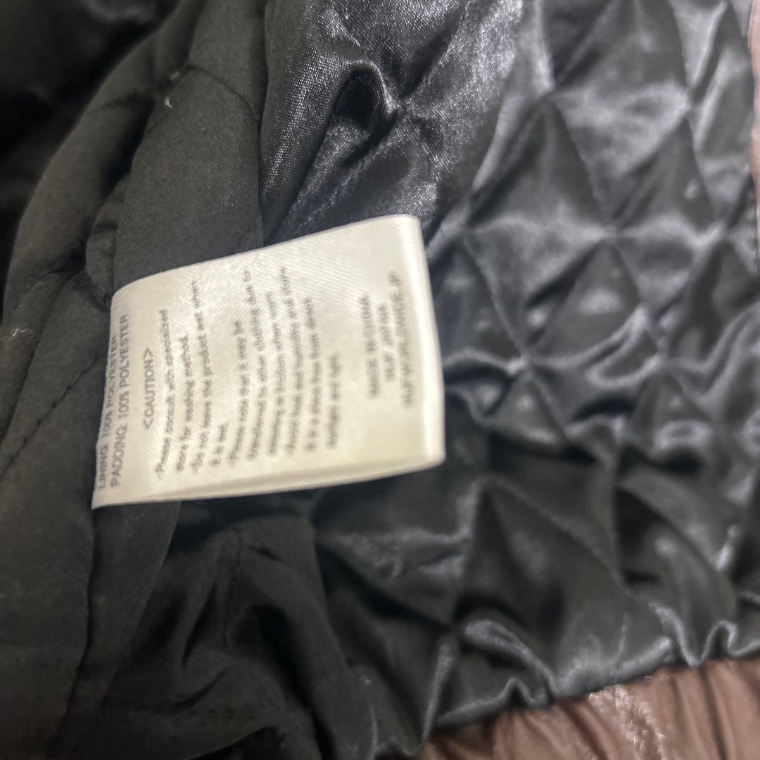 【美品】HUF ハフ フェイクレザー プラントリーフ パーカー ブルゾン XL