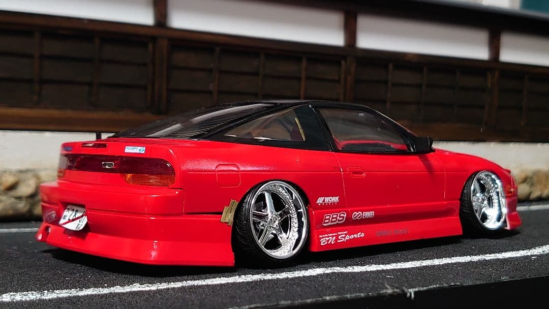 1/24 アオシマ bnスポーツ 180sx 完成品
