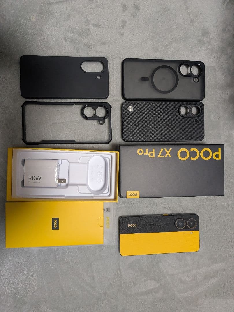 Poco X7 Pro 本体 充電器・ケース付き