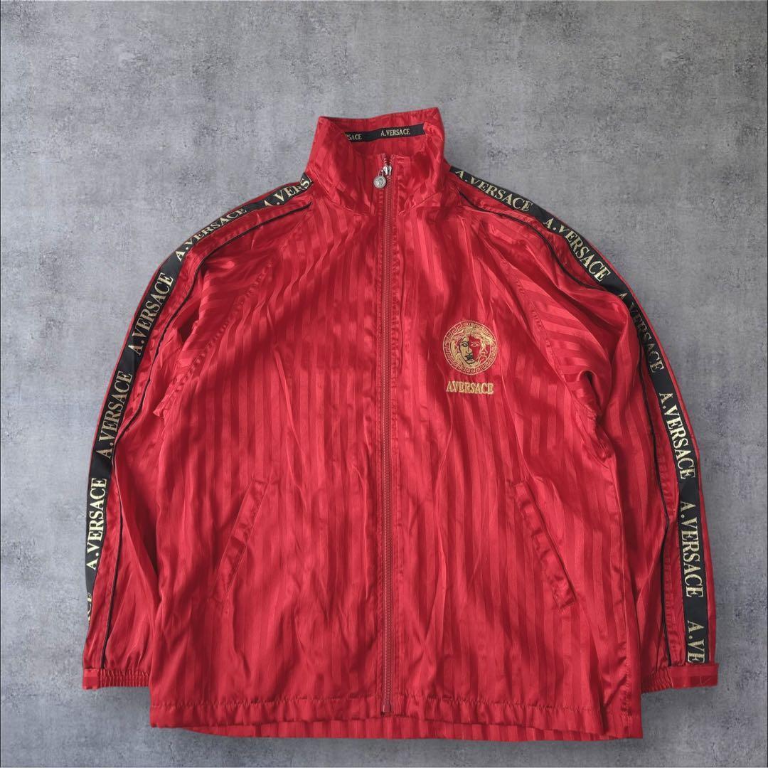 A.VERSACE ナイロンジャージ セットアップ メデューサ デカロゴ M〜L