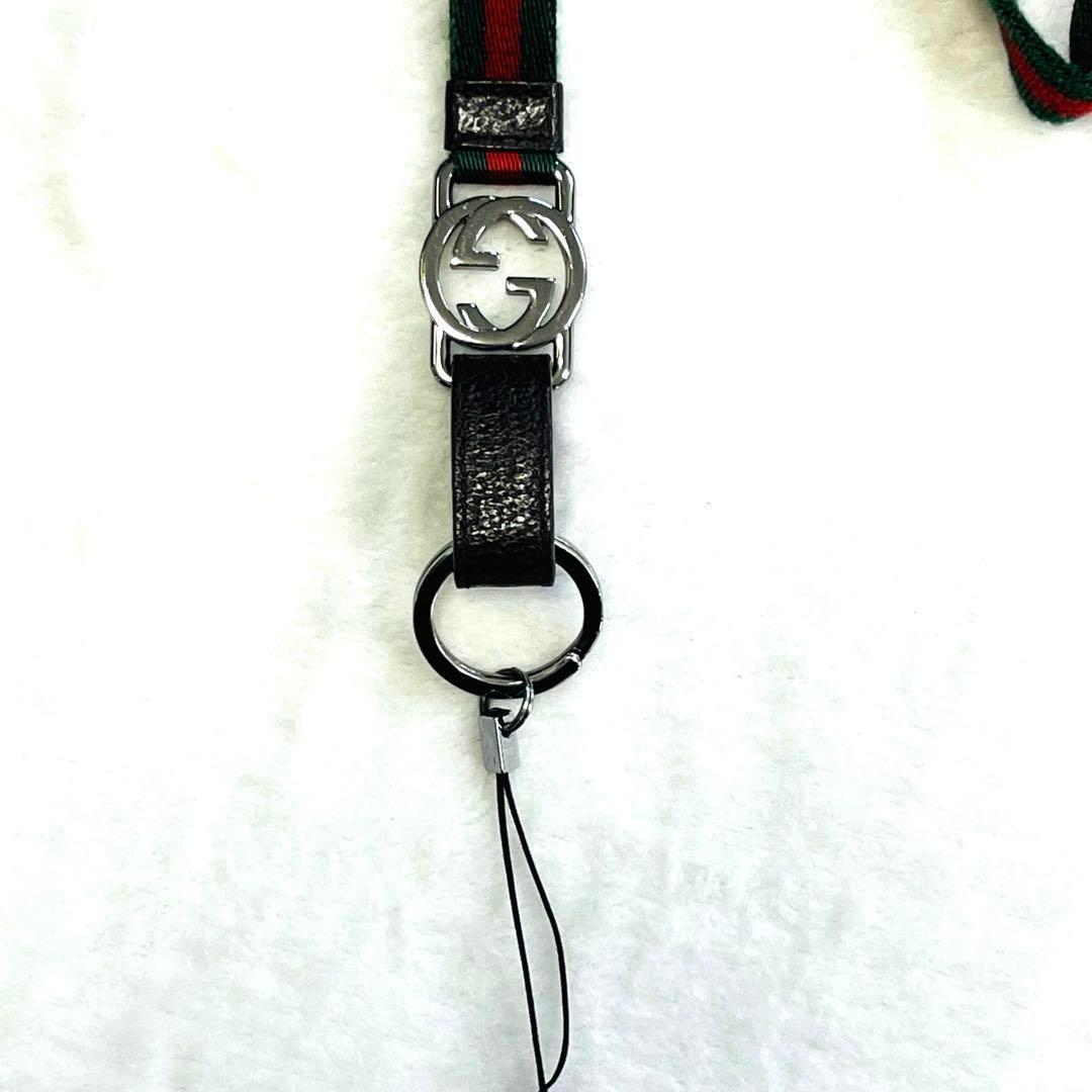 【良品】GUCCI グッチ シェリーライン ネックストラップ ストラップ